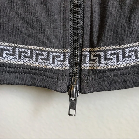 Monoreno Gray Patterned Embroidered Sweater Zipper - Picture 4 of 7